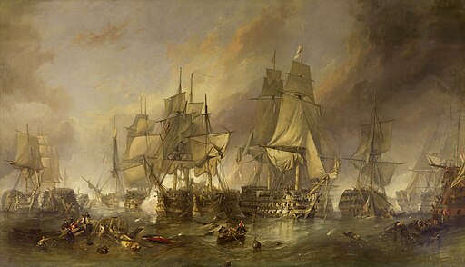 The Battle of Trafalgar, William Clarkson Stanfield.
