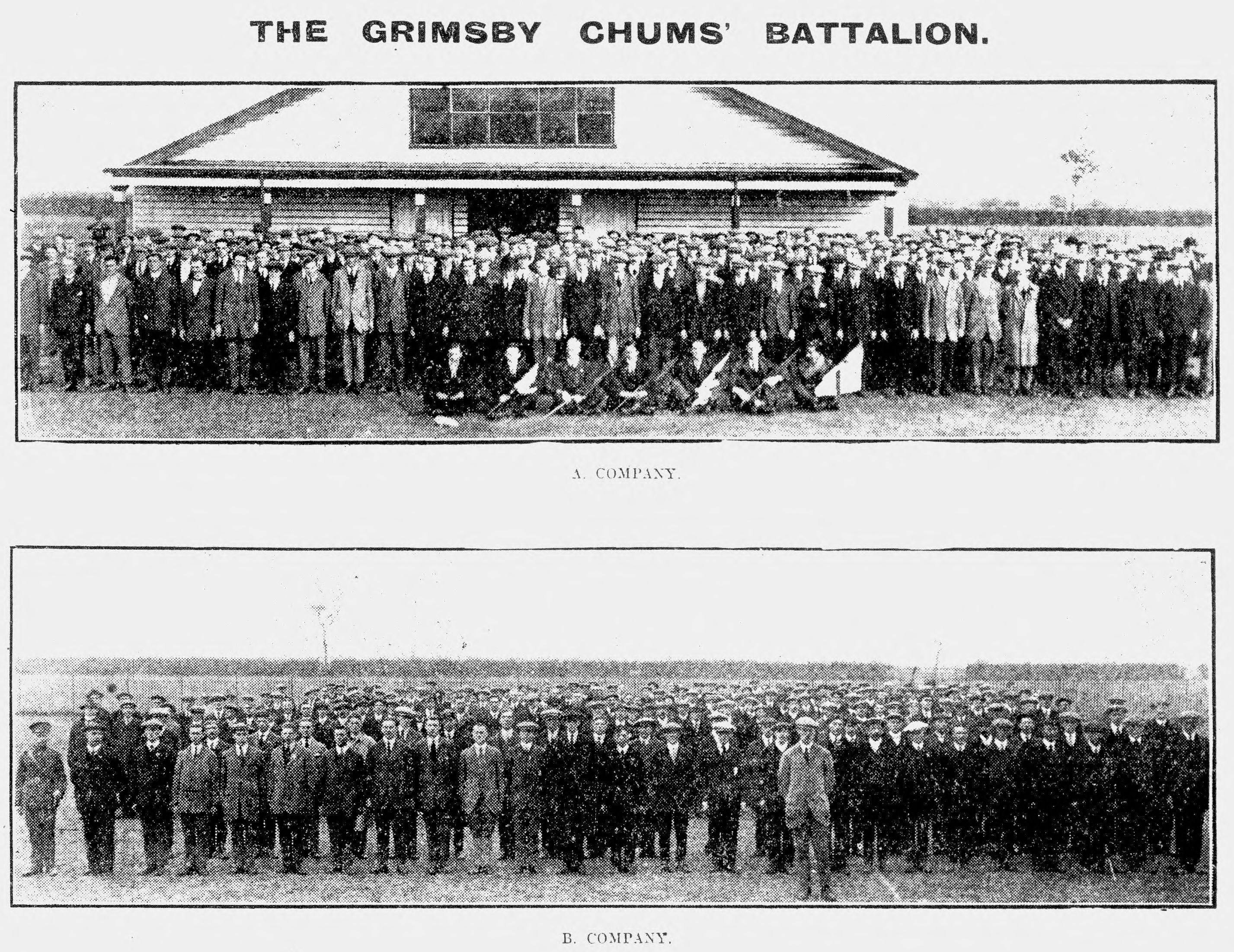A and B Company of the Grimsby Chums