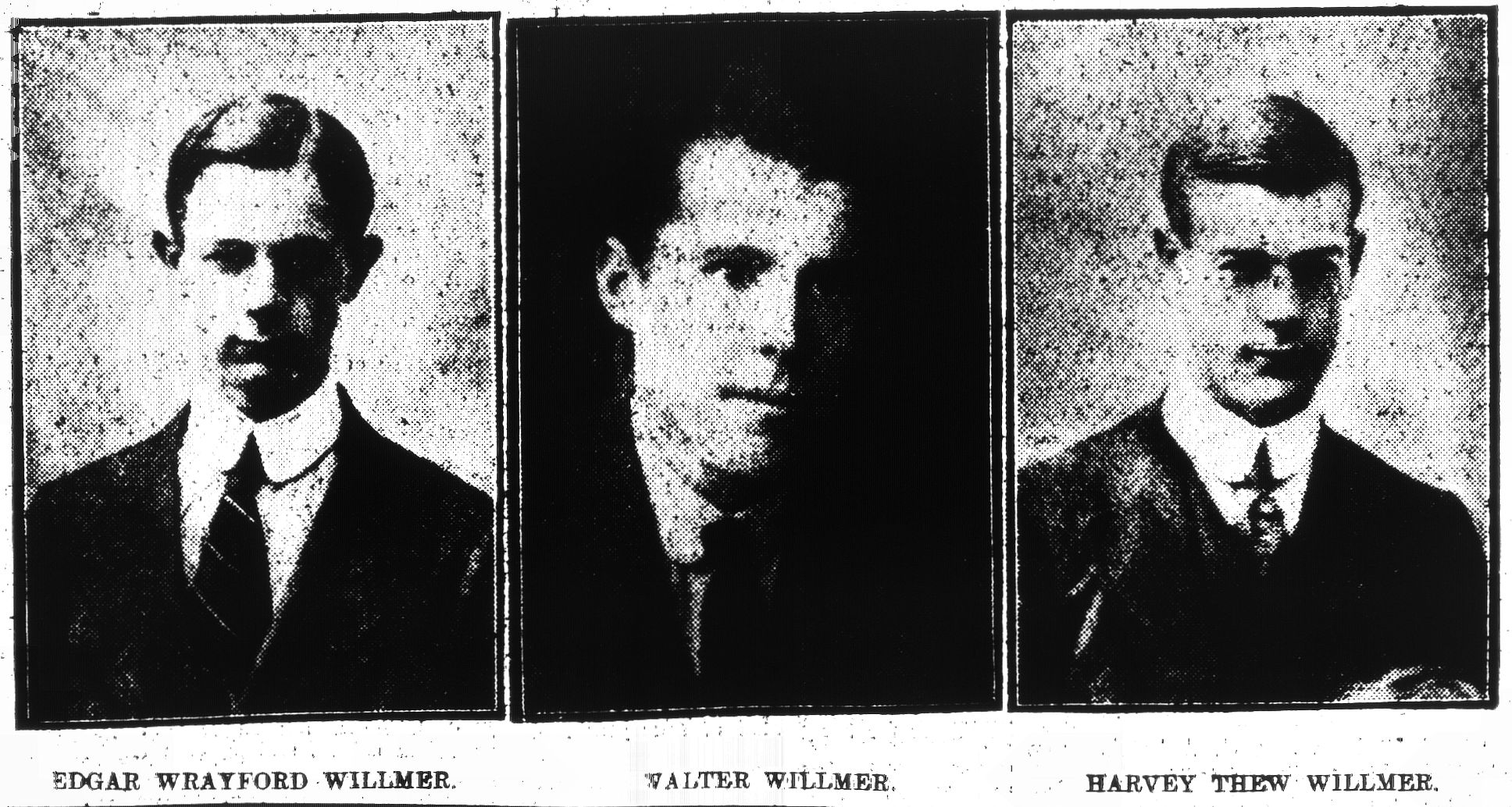 Photos of two brothers and their cousin