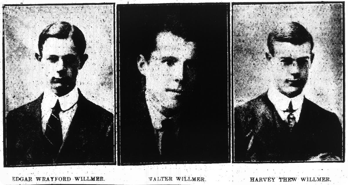 Photos of two brothers and their cousin