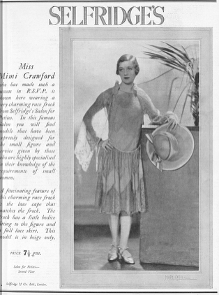 1920s advert for women's clothes