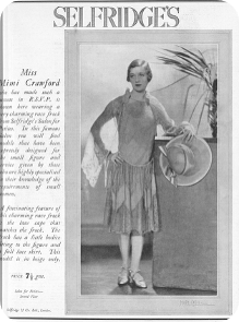 1920s advert for women's clothes