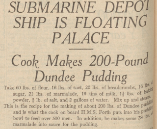 Recipe for Dundee Pudding