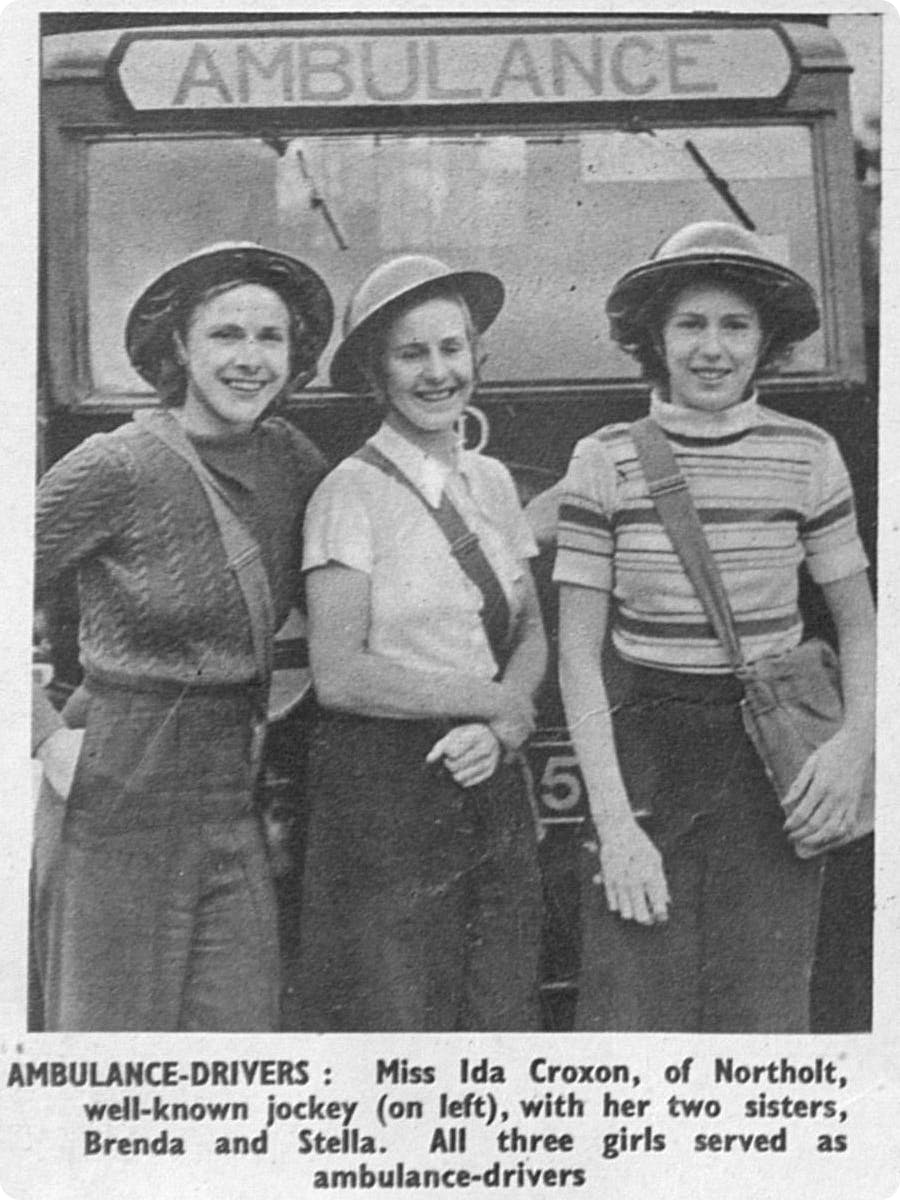 The Croxon sisters in The Sphere, 9 January 1943.