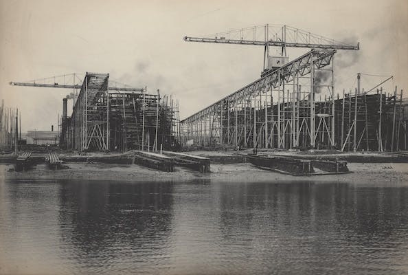 Vickers shipyard in 1900