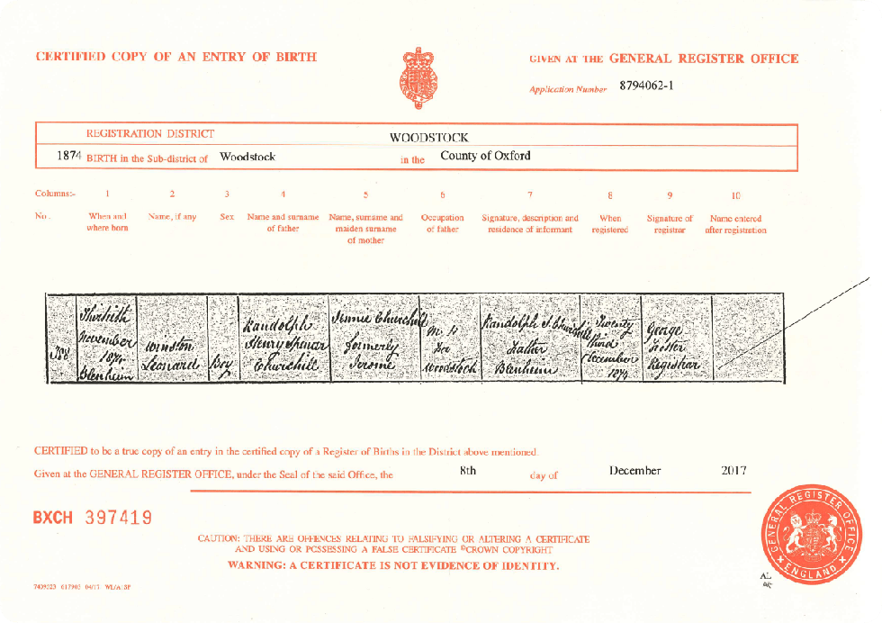 winston-churchill-birth-certificate