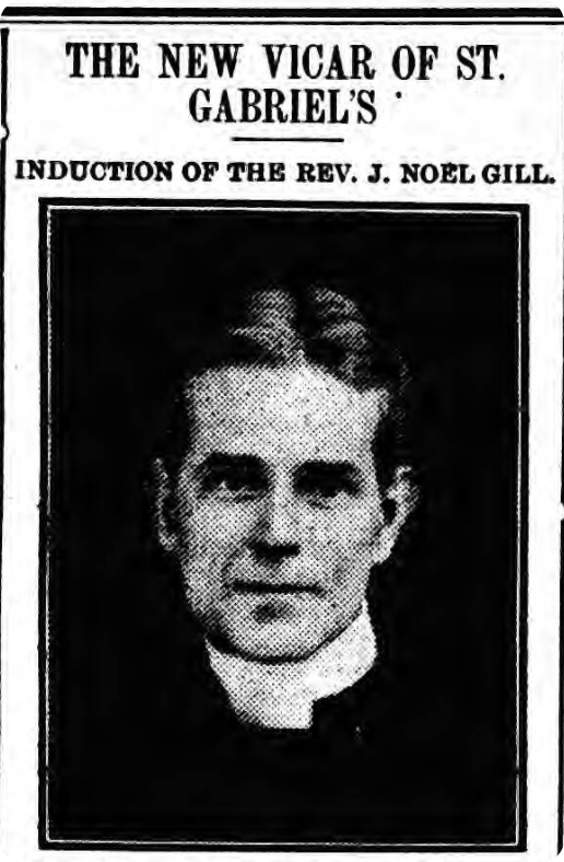 Rev J. Noel Gill in 1912