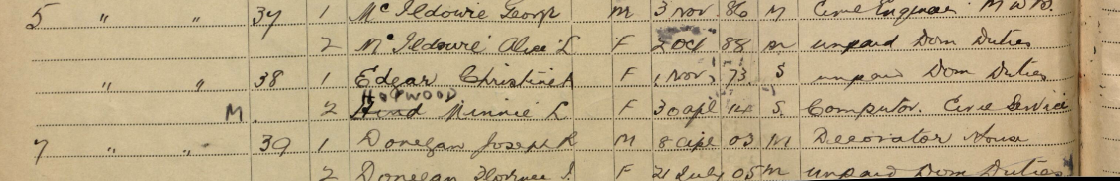 1939 register snippet