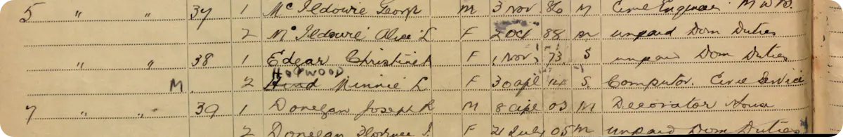 1939 register snippet
