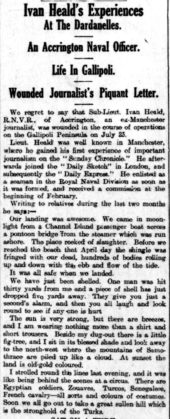 Haslingden Gazette, 31 July 1915. 