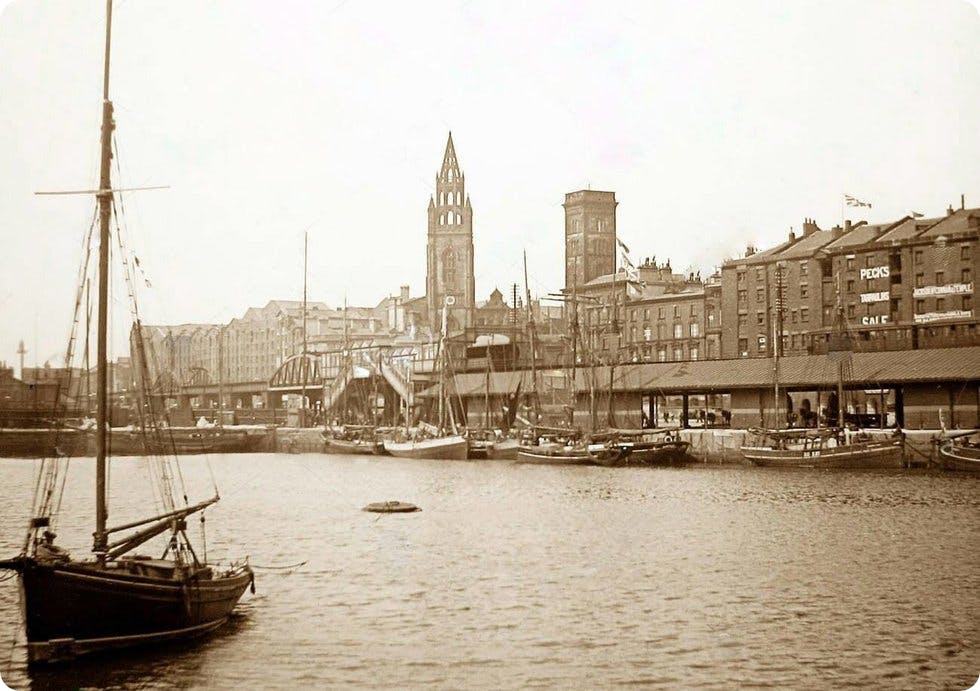 George's Dock in Liverpool, 1897.