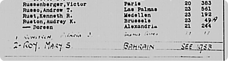 Audrey Hepburn’s birth record in the Consular Birth Indices.