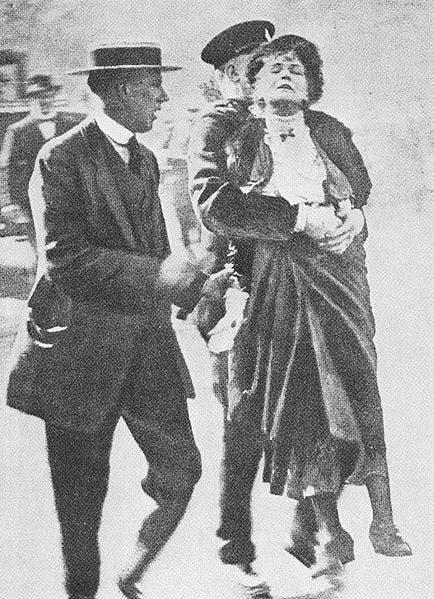 Emmeline Pankhurst arrested