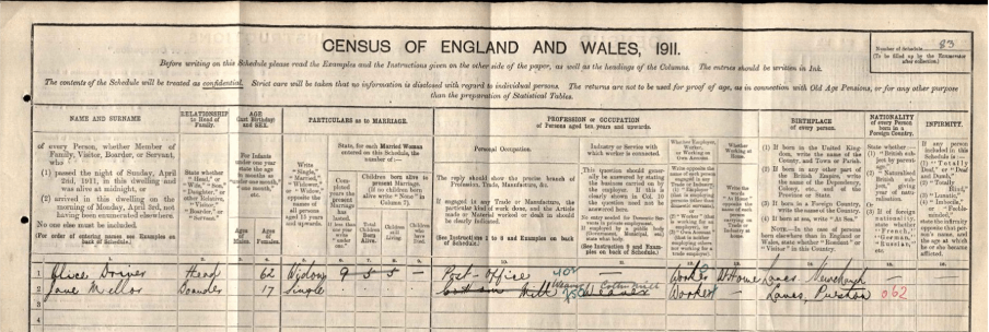 1911 census