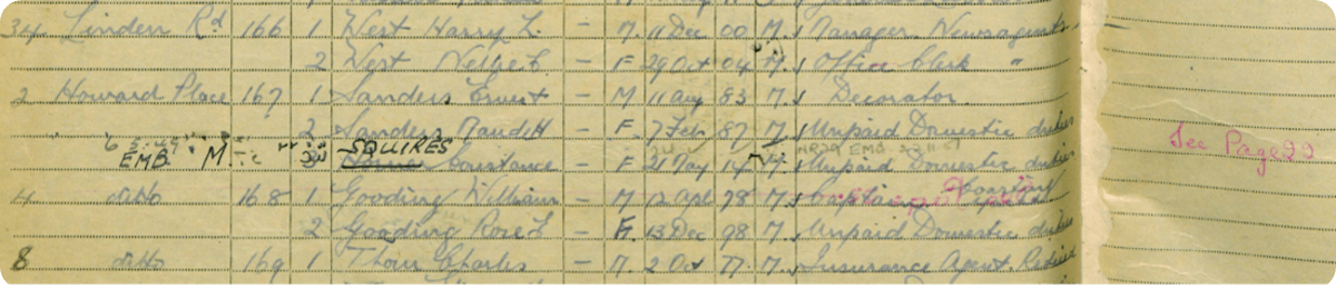 Rose and her husband William in the 1939 Register. You can see the full record here.