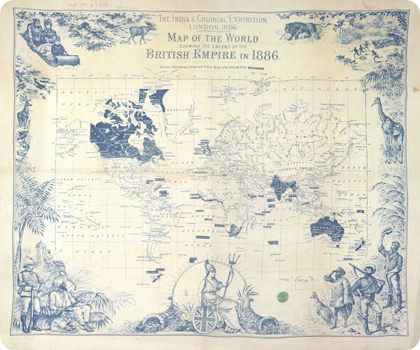 The British Empire in 1886.