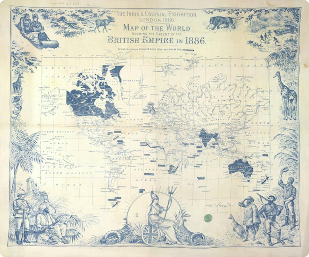 The British Empire in 1886.