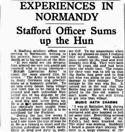 Staffordshire officers at D-Day