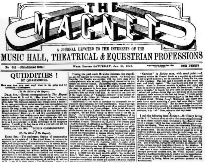 Magnet (Leeds), 20 January 1883.
