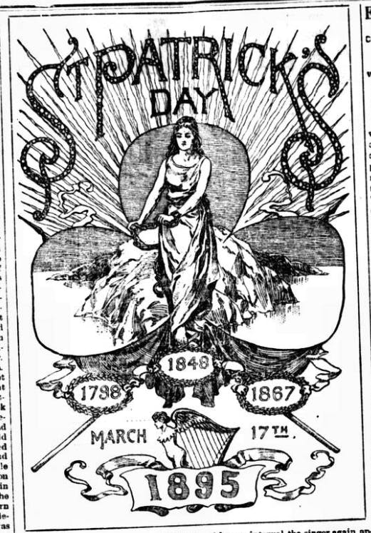 A St. Patrick's Day illustration in the Chicago Citizen, 1895.