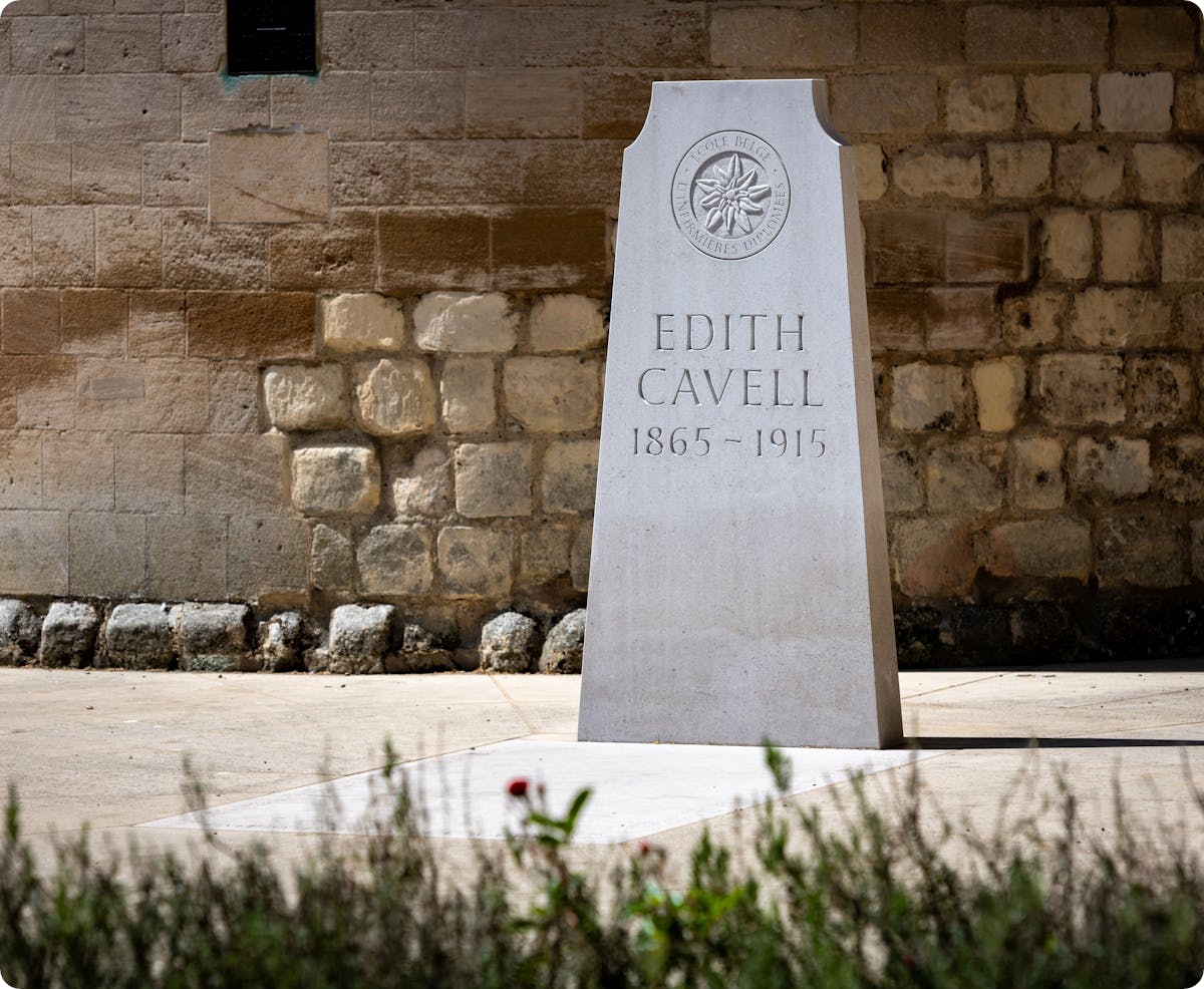 Edith Cavell's grave, Norwich Cathedral.