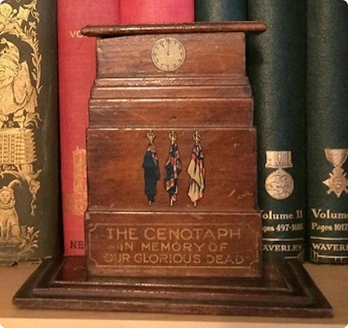 Original Cenotaph wooden money box