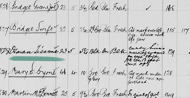Osman Tisani in Prison - first African to speak Irish.