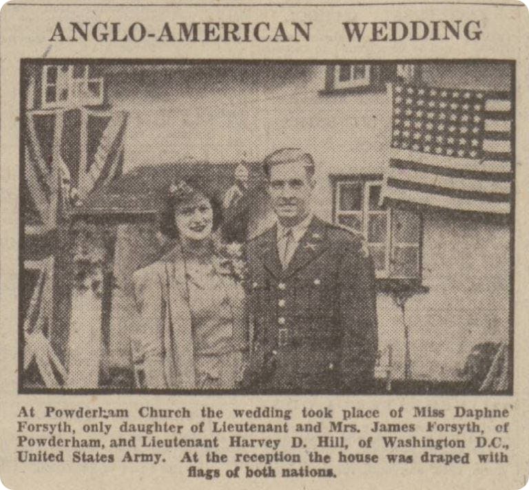 Anglo-American weddings during wartime