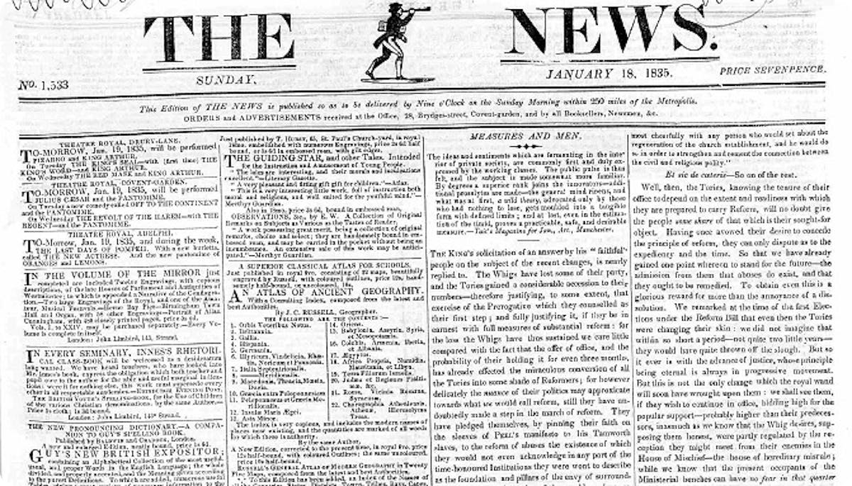 Old London newspapers