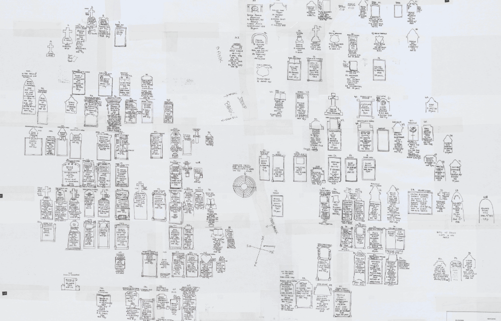 The new Hawkinge Cemetery monumental inscription records