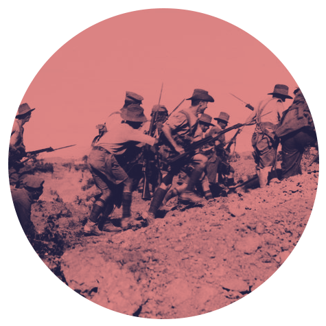 Soldiers on the battlefield