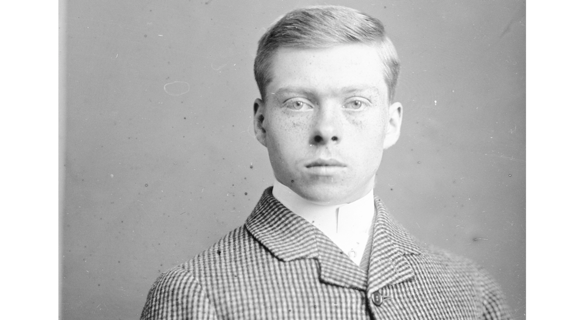 vintage schoolboy portrait