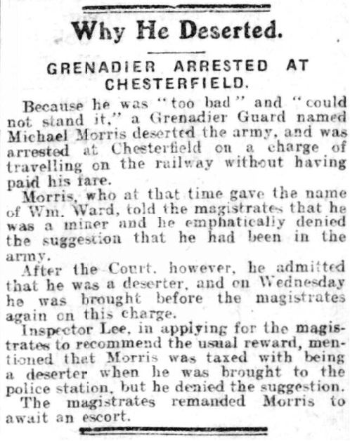 Derbyshire Courier, 22 October 1912. 