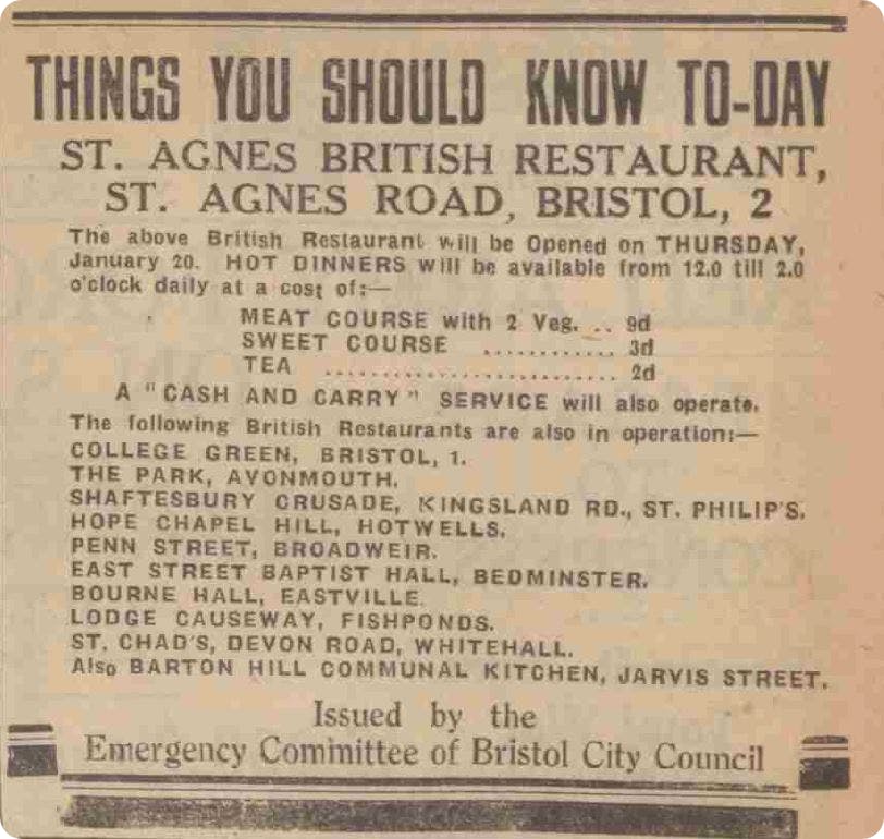 British Restaurants in WW2