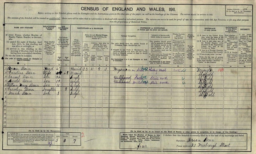Famous family trees Sean Bean Blog findmypast.co.uk