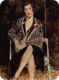 Painting of Violet by Jacques-Emile Blanche (1861-1942).