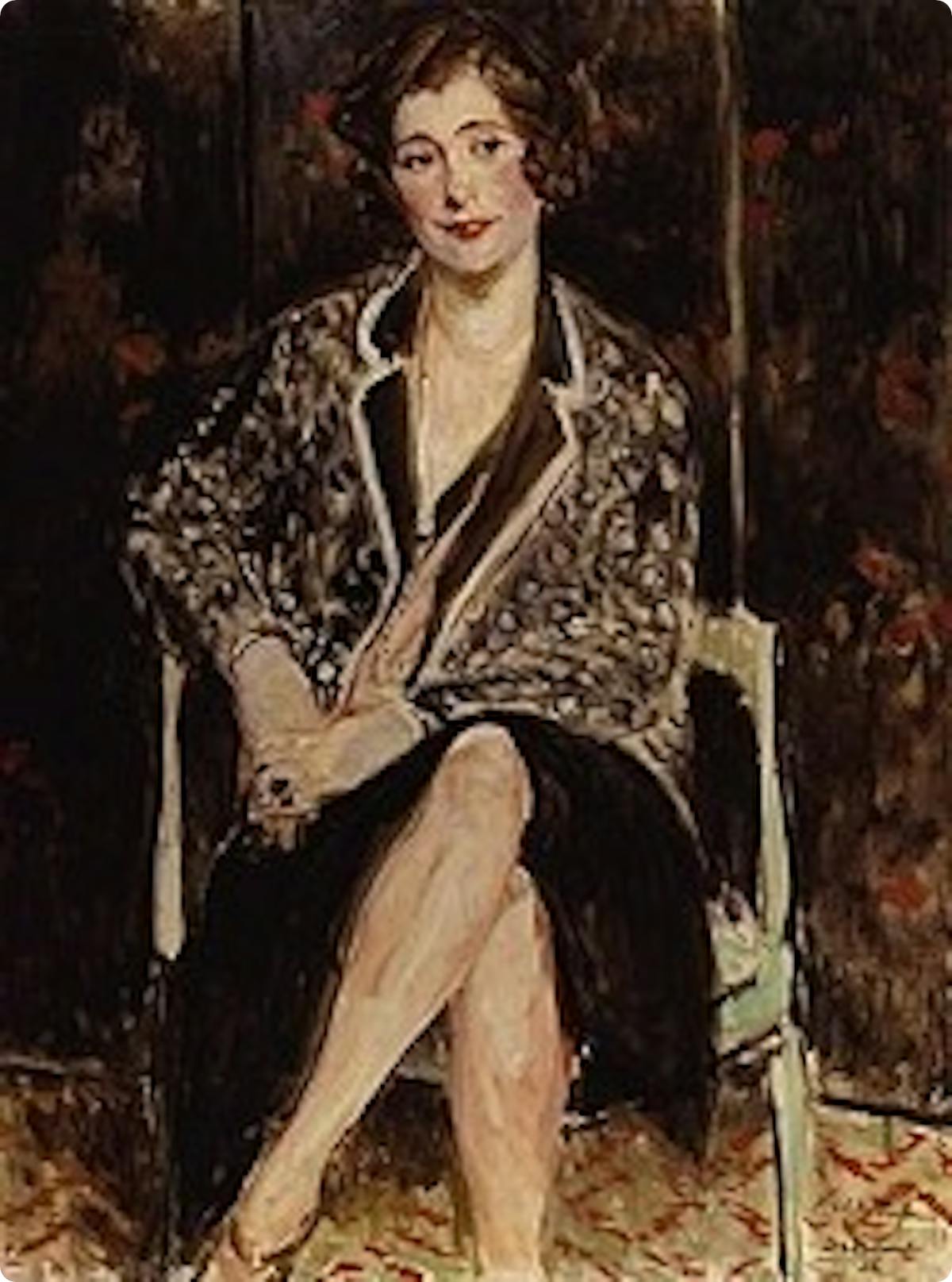Painting of Violet by Jacques-Emile Blanche (1861-1942).