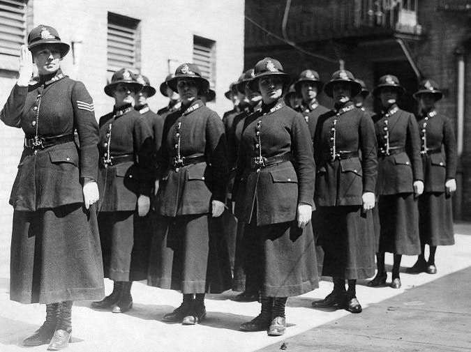 Policewomen in Britain, 1920s.