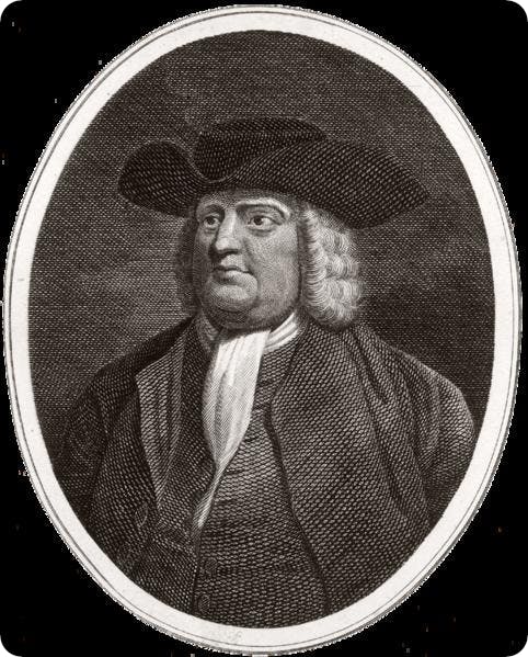 William Penn, the most famous Quaker leader and an important figure in the early development of Philadelphia and Pennsylvania. 
