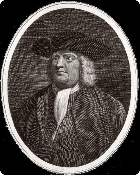 William Penn, the most famous Quaker leader and an important figure in the early development of Philadelphia and Pennsylvania.