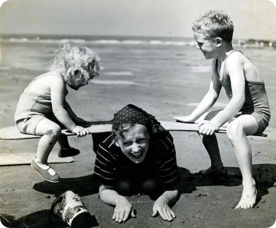 Mary Berry with her mother Margaret and her brother Roger.