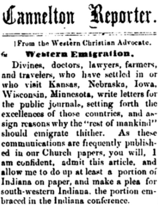 Old immigrant newspaper story