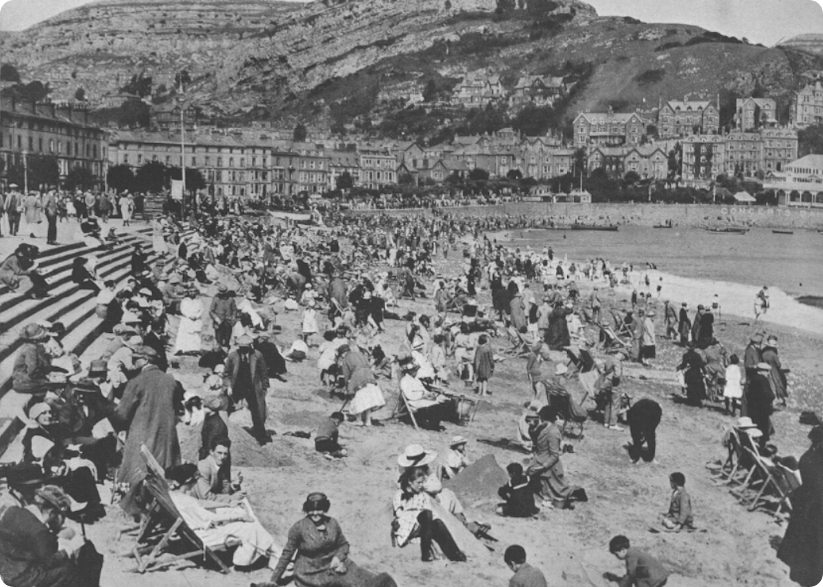 Vintage seaside photo of Llandudno