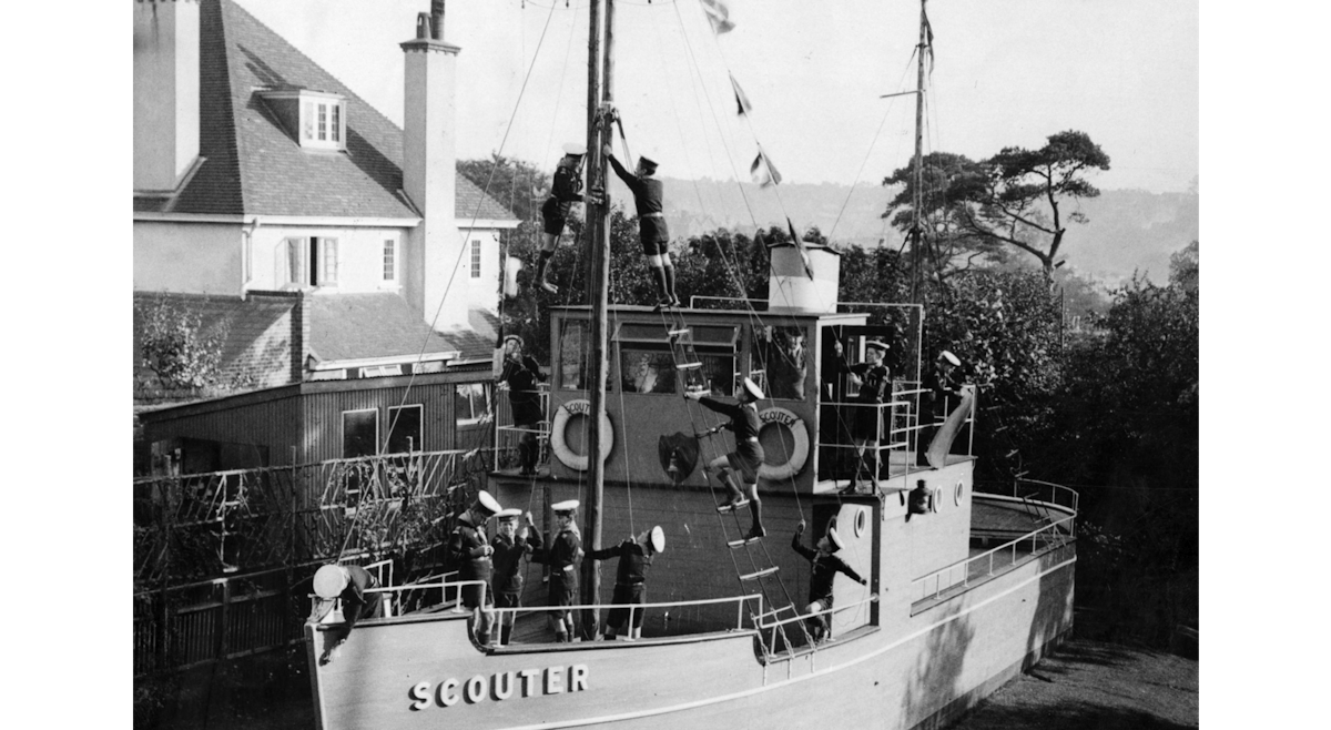 vintage photo of a steampship.