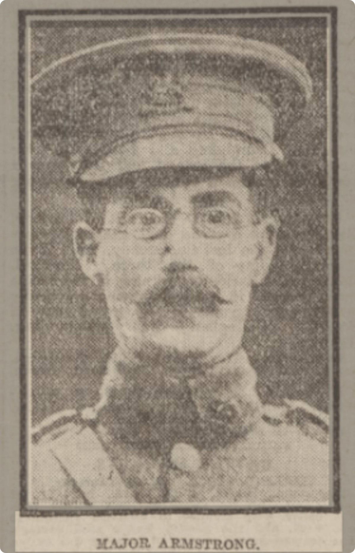 Major Armstrong, pictured in the Dundee Courier, 14 April 1922