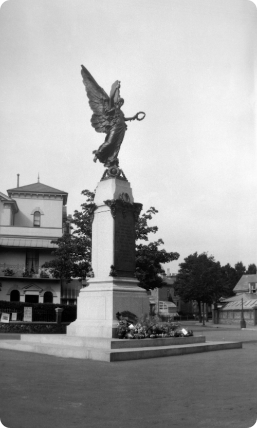War memorial in Eastbourne, East Sussex, in 1921. From the Findmypast Photo Collection.