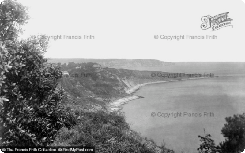 The coast from Durlston Head, 1918