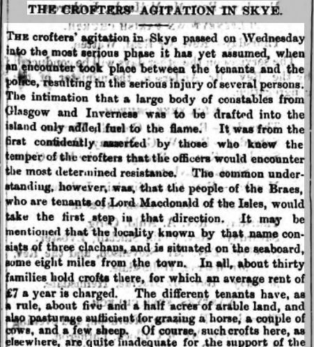 Battle of the Braes 1882