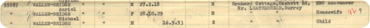 Cyprian in the passenger lists, 1957.