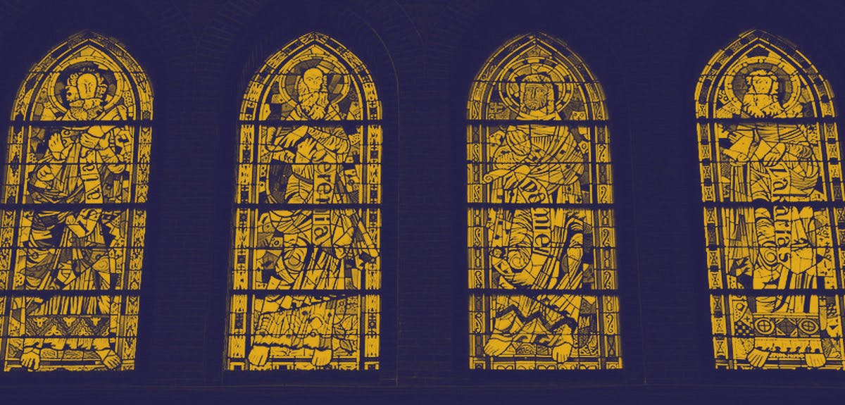 A Catholic Church silhouette